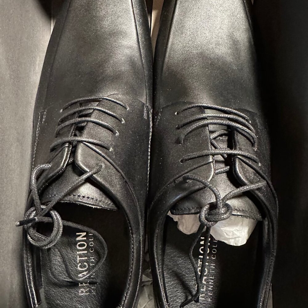 Kenneth Cole Reaction REM-EDY Mens Black Shoes (SMS6LE033)(Size: 12)